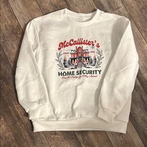 White Graphic Funny Christmas Sweatshirt